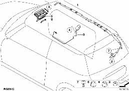 Poduszka powietrzna diagram for BMW MINI R50 Cooper