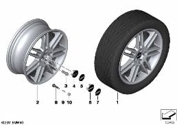 Obr. MINI st. le. Double Spoke 99 diagram for BMW MINI R50 Cooper