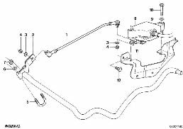 LEVELL.DEVICE/REGULATING VALVE/ATT.PARTS diagram for BMW 7 Series E32 730i