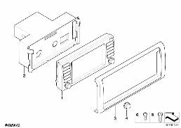ON-BOARD MONITOR WIDE SCREEN diagram for BMW X5 E53 4.8is