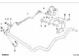 Niveauregulierung/Regelventil/Anbauteile diagram for BMW 7 Series E32 750iL