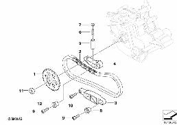 LUBRICATION SYSTEM/OIL PUMP DRIVE diagram for BMW 5 Series E61 LCI M5