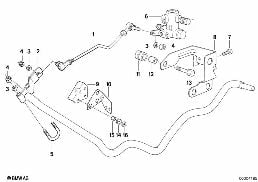 LEVELL.DEVICE/REGULATING VALVE/ATT.PARTS diagram for BMW 5 Series E34 525i