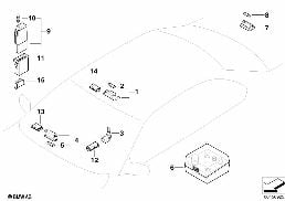 VARIOUS LAMPS/SPARE BULBS BOX diagram for BMW 3 Series E46 320d