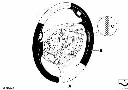 Ind. kierown. sport., dwukolor. diagram for BMW 7 Series E65 745i