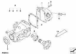 FINAL DRIVE, GASKET SET diagram for BMW X5 E53 3.0d