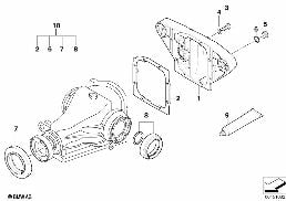 Pont AR, pochette de joints diagram for BMW 5 Series E39 525td