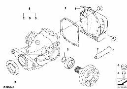 FINAL DRIVE, GASKET SET diagram for BMW 5 Series E60 530i