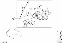 OUTSIDE MIRROR diagram for BMW 3 Series E93 335i