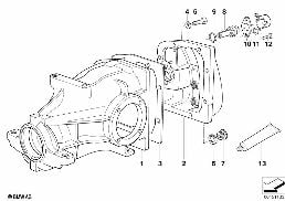 FINAL DRIVE COVER/TRIGGER CONTACT diagram for BMW 5 Series E34 525i