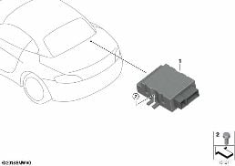 CONTROL UNIT FOR FUEL PUMP diagram for BMW Z4 E85 3.0si