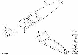 Enjoliveurs Aluminium diagram for BMW Z4 E85 2.5i