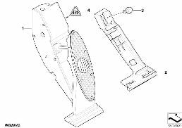 Mech. gazu/Moduł gazu diagram for BMW MINI R50 Cooper