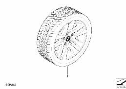 WINTER WHEEL W.TIRE DOUBLE SP.156 -16