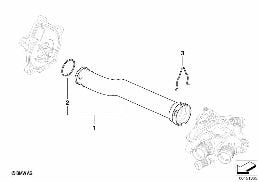 Kühlsystem-Rohrleitung diagram for BMW MINI R56 One
