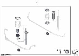 Zest. dopos. - zawieszenie sportowe M diagram for BMW 3 Series E90 320d