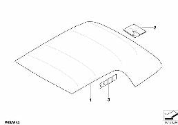 折疊式軟頂 diagram for BMW MINI Cabrio R52 Cooper