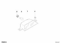 THIRD STOPLAMP diagram for BMW 3 Series E30 325i