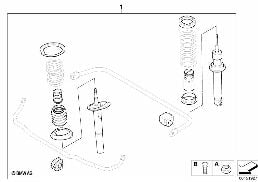 加装套件 M 运动型底盘 diagram for BMW 5 Series E60 530i