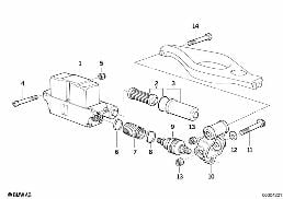 AHK/DRIVE MOTOR/ATTACHING PARTS diagram for BMW 8 Series E31 850Ci