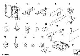 VARIOUS CABLE HOLDERS diagram for BMW 3 Series E46 318i