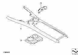 Postmontaggio portabevande ant. diagram for BMW 7 Series E66 740Li