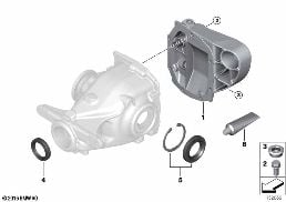 FINAL DRIVE, GASKET SET diagram for BMW 5 Series E61 LCI 520d