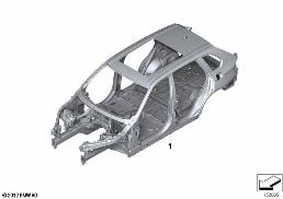 Gövde-İskelet diagram for BMW X5 E70 LCI 35dX