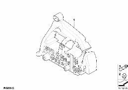 BRACKET F BODY CONTROL UNITS AND MODULES diagram for BMW 6 Series E64 LCI 650i