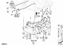 GA6F21WA - Sterownik i elementy dod. diagram for BMW MINI R56 One