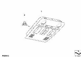 SWITCH UNIT ROOF diagram for BMW 1 Series E87 LCI 118d