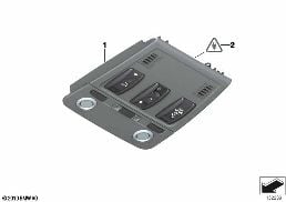 SWITCH UNIT ROOF diagram for BMW 3 Series E90 318d
