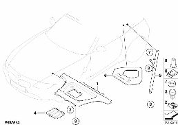 Renforcement carrosserie diagram for BMW Z4 E85 2.5i