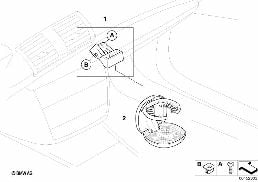 Equipement ult., porte-boisson diagram for BMW 1 Series E82 120i