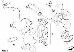 FRONT BRAKE PAD WEAR SENSOR