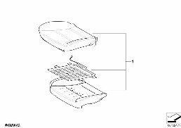Fot. przedn., tapicerka i poszycie diagram for BMW 7 Series E65 745i