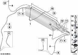 Regulace světlé výšky/vedení/mont. díly diagram for BMW Rolls-Royce Phantom RR1 Phantom