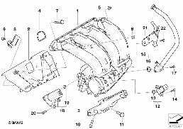 INTAKE MANIFOLD SYSTEM diagram for BMW 3 Series E93 320i