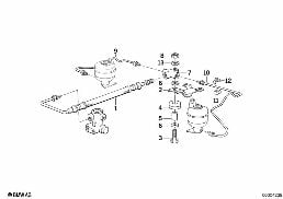 Suspensão autonivelante/tubos traseiros diagram for BMW 5 Series E34 525ix
