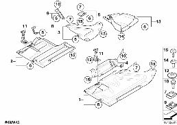 Unterbodenverkleidung diagram for BMW 1 Series E87 120d