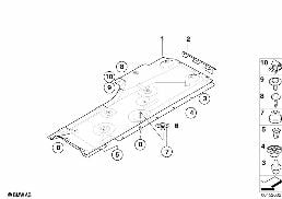 Unterbodenverkleidung seitlich diagram for BMW 1 Series E87 120d