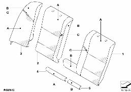 ระบบขยายที่เก็บของ,ที่นั่งหนังแท้,หลัง diagram for BMW 5 Series E60 M5