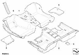 Bodenverkleidung diagram for BMW 1 Series E87 120d