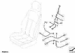 WIRING SET SEAT diagram for BMW Z4 E85 3.0si
