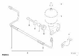 LEVELLING DEVICE/PRESSURE ACCUMULATOR diagram for BMW 7 Series E38 740i