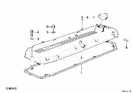 Крышка головки блока цилиндров diagram for BMW 7 Series E32 735i