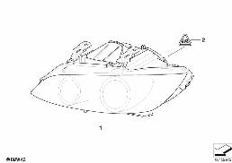 HEADLIGHT diagram for BMW 3 Series E92 330d