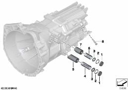 GS6-17BG GEARSHIFT PARTS diagram for BMW 3 Series E92 LCI 316i