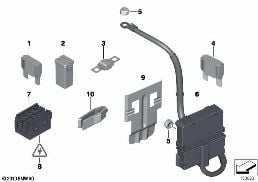 Bezpieczniki diagram for BMW MINI F56 LCI JCW