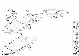 Unterbodenverkleidung diagram for BMW 1 Series E87 120d